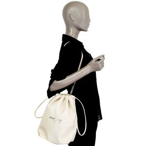 100% Authentic Saint Laurent white bucket bag